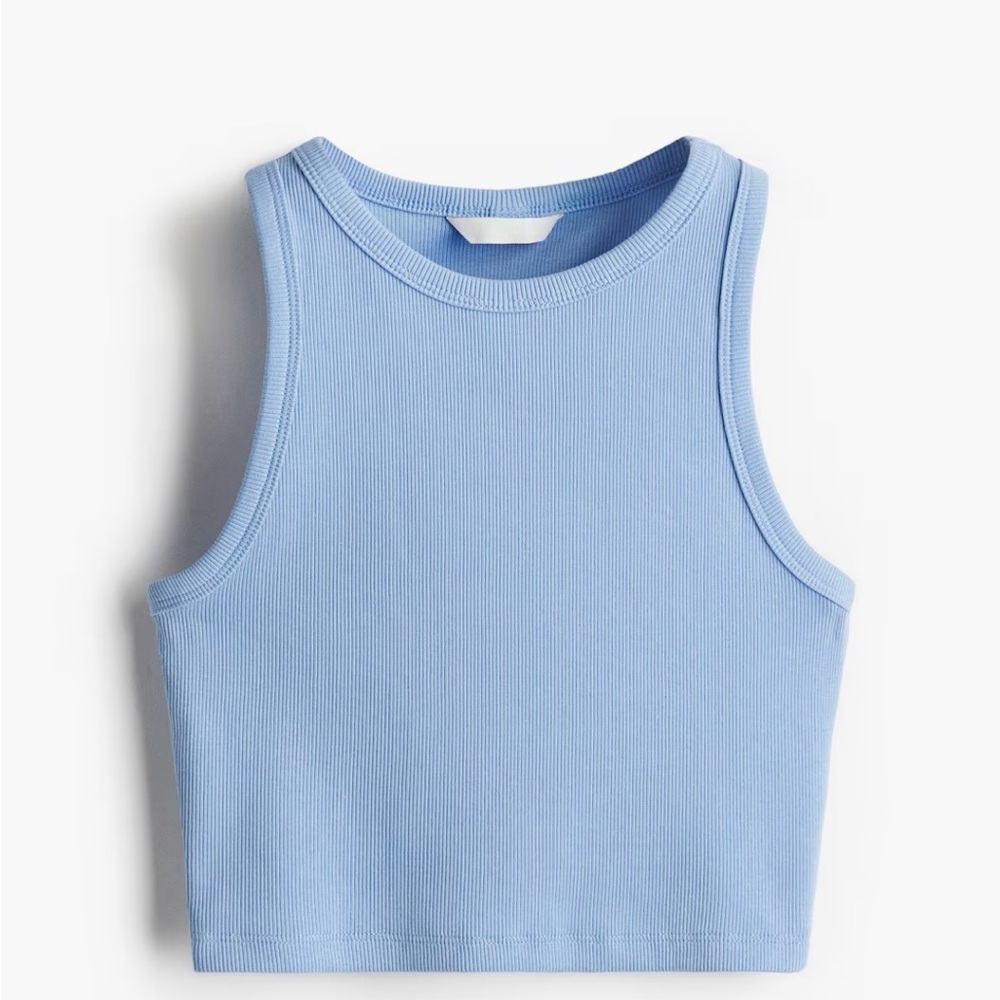 H&M Light Blue Crop Top